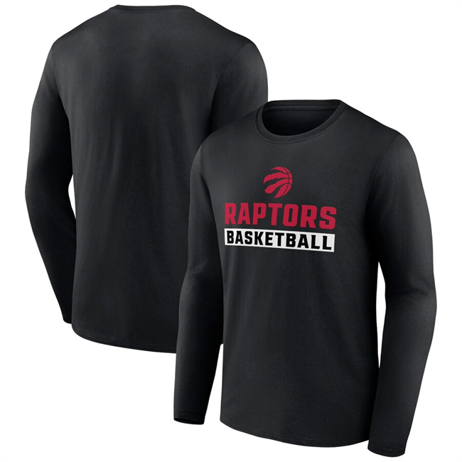 Men's Toronto Raptors Black Let's Go Long Sleeve T-Shirt